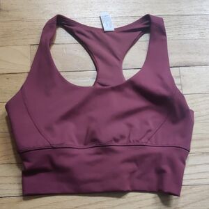 90 Degree By Reflex Maroon Sports Bra